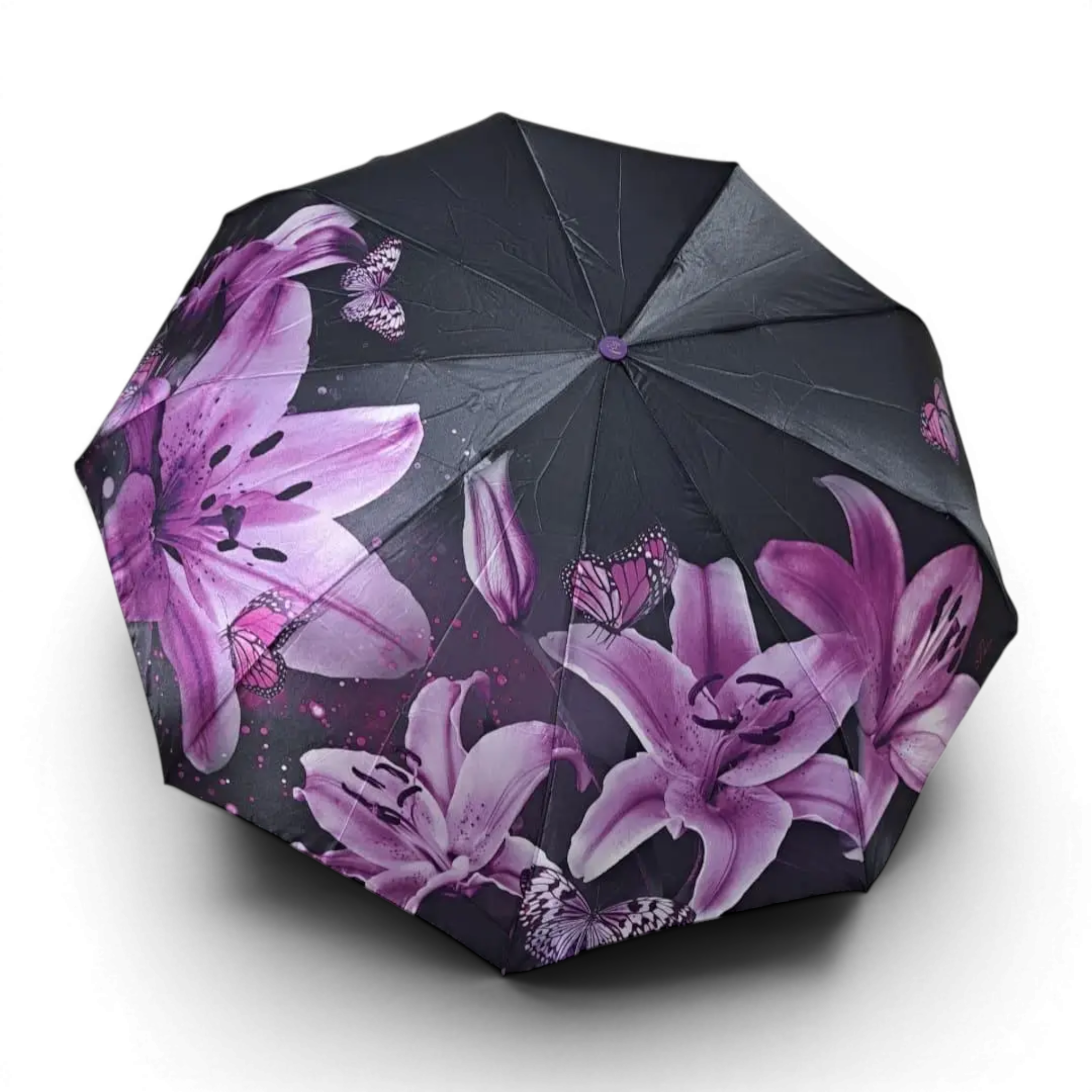 Женский зонт-полуавтомат Frei Regen Lily Fap817 Purple на 9 спиц