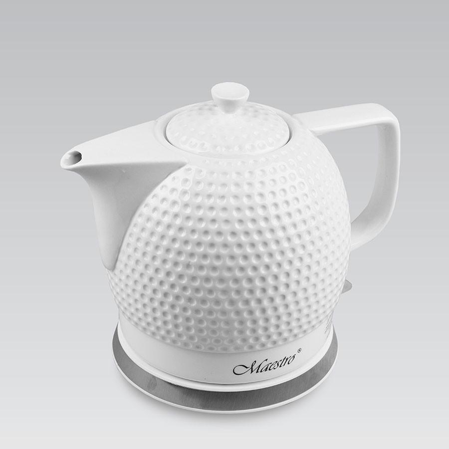 Электрочайник керамика Maestro MR-067 1,5 л 1200 Вт Белый (21-53-59838)