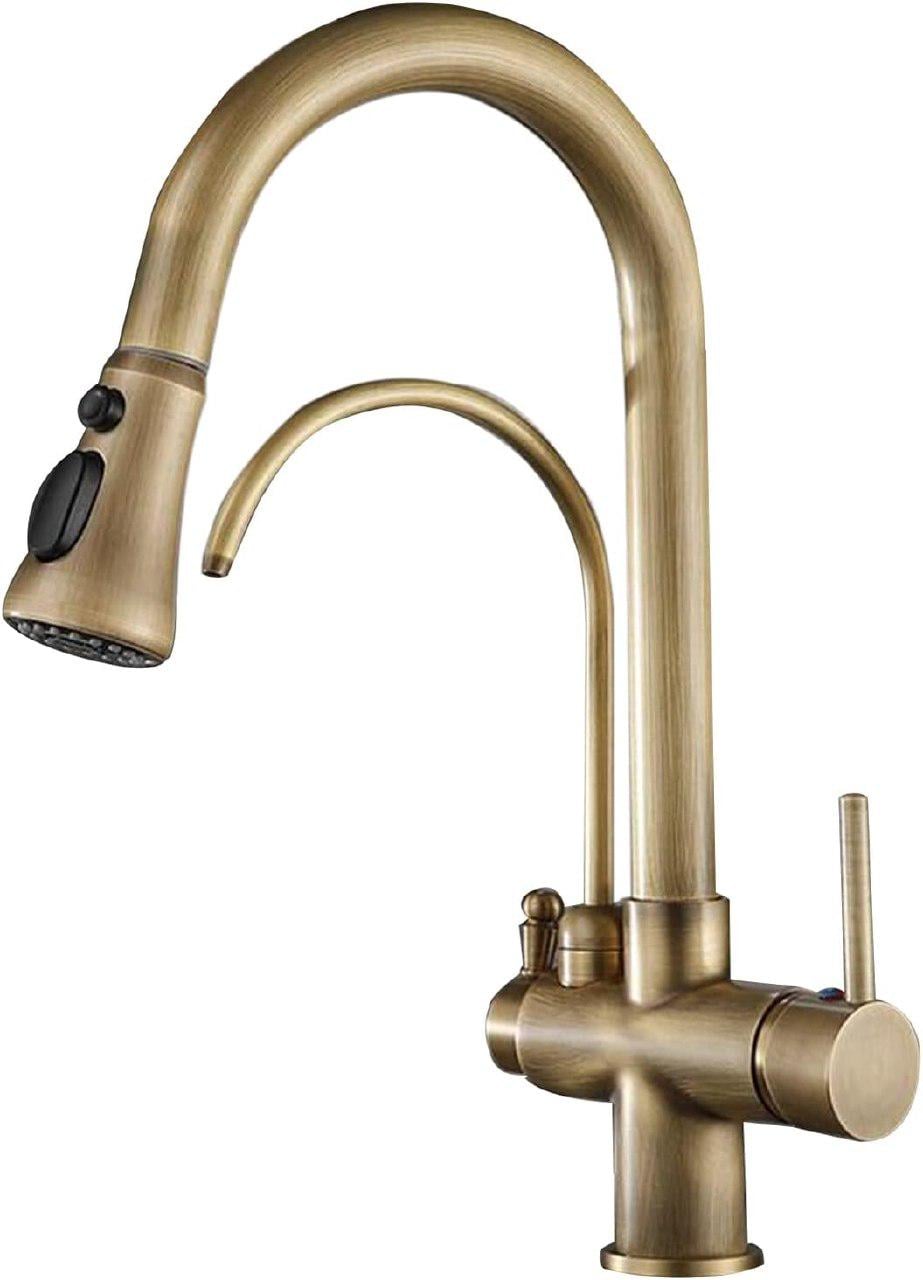 Смеситель для кухни Epelli Perfetto Uni Vintage с выходом на фильтр Бронзовый (2204221312)