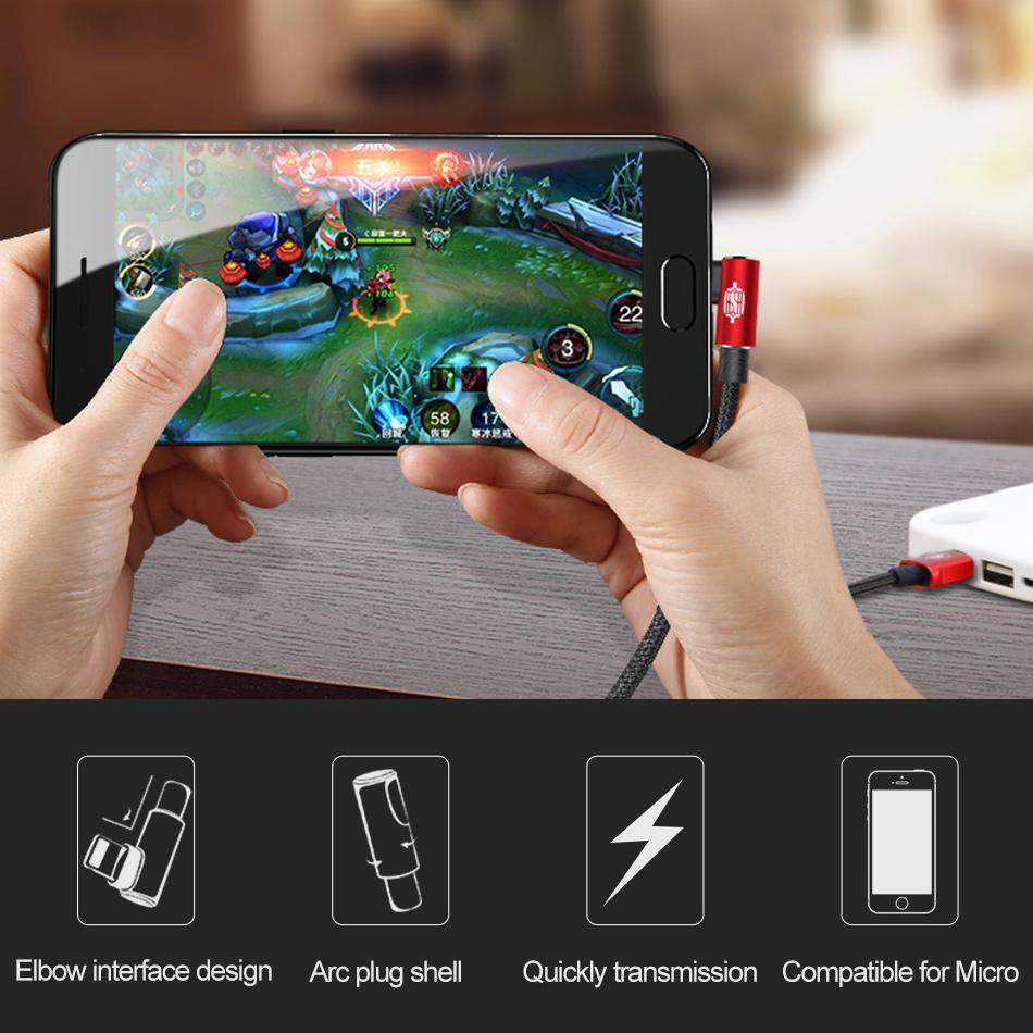 Кабель зарядний Baseus Micro USB 2,0 90° реверсивний MVP 1 м Red (CA ммVP-A09) - фото 4 Кабель зарядний Baseus Micro USB 2,0 90° реверсивний MVP 1 м Red (CA ммVP-A09) - фото 4