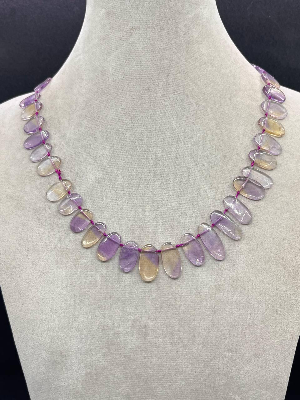 Бусы аметист 40 см Фиолетовый (10538)