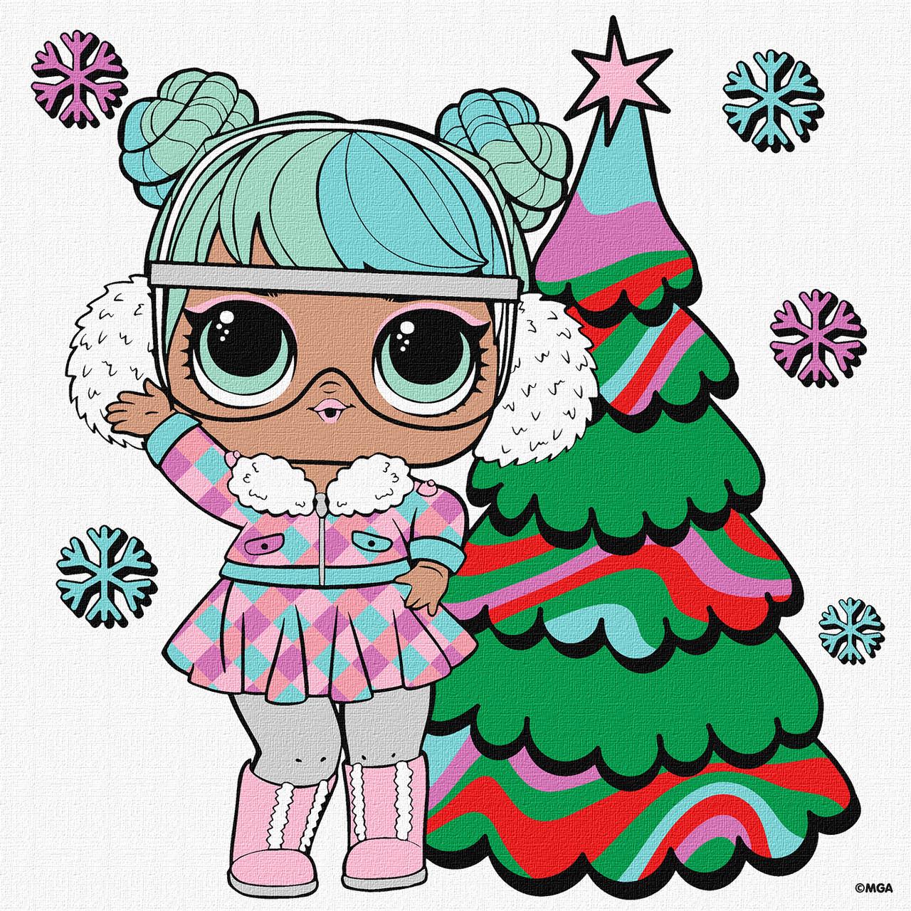 Картина по номерам для детей L.O.L. Surprise! Jolly Vibes. Bon Bon 25x25 см (2824290474)