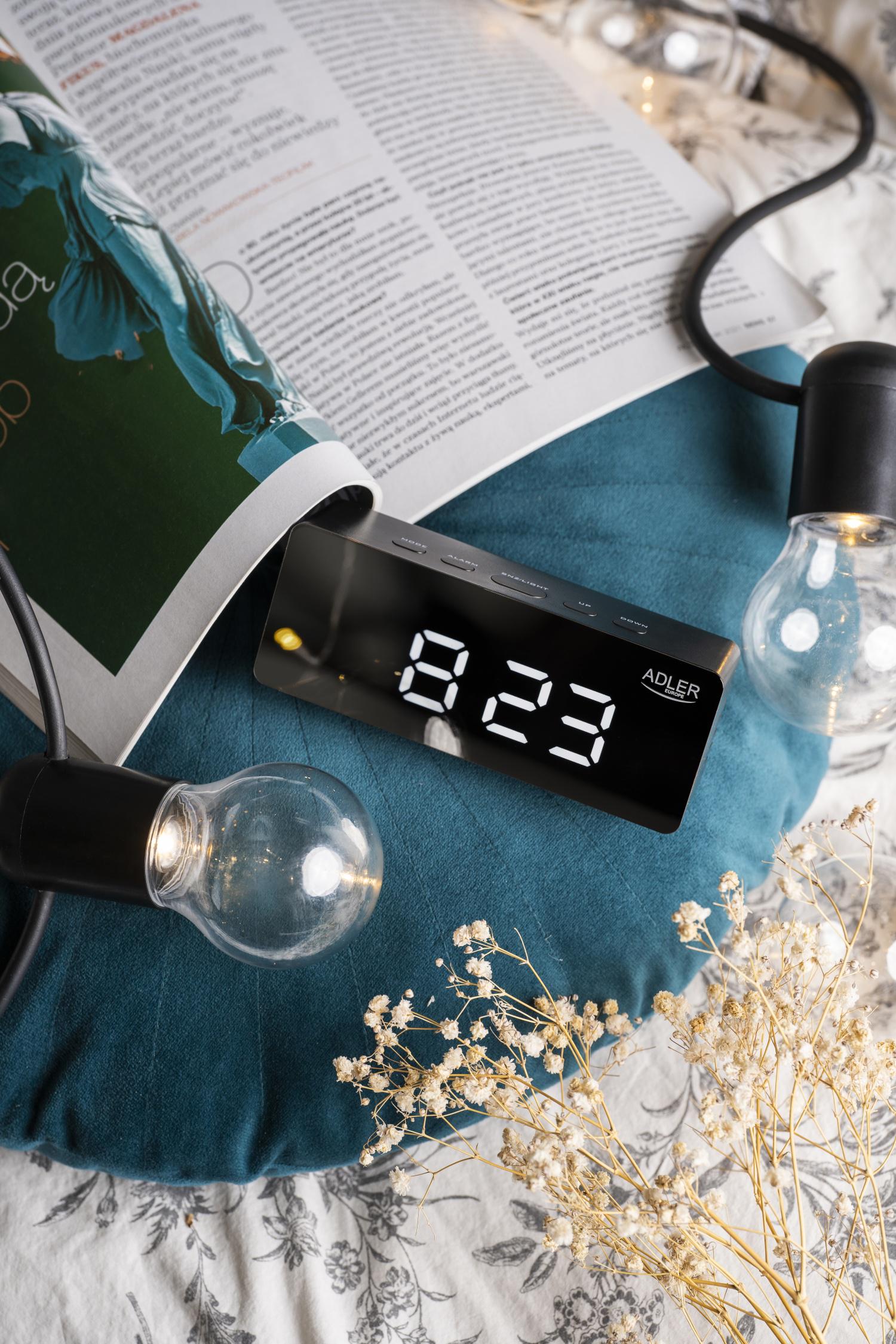 Часы Adler AD 1189 с термометром USB питания 3 режима сигнала (04086) - фото 10 Часы Adler AD 1189 с термометром USB питания 3 режима сигнала (04086) - фото 10