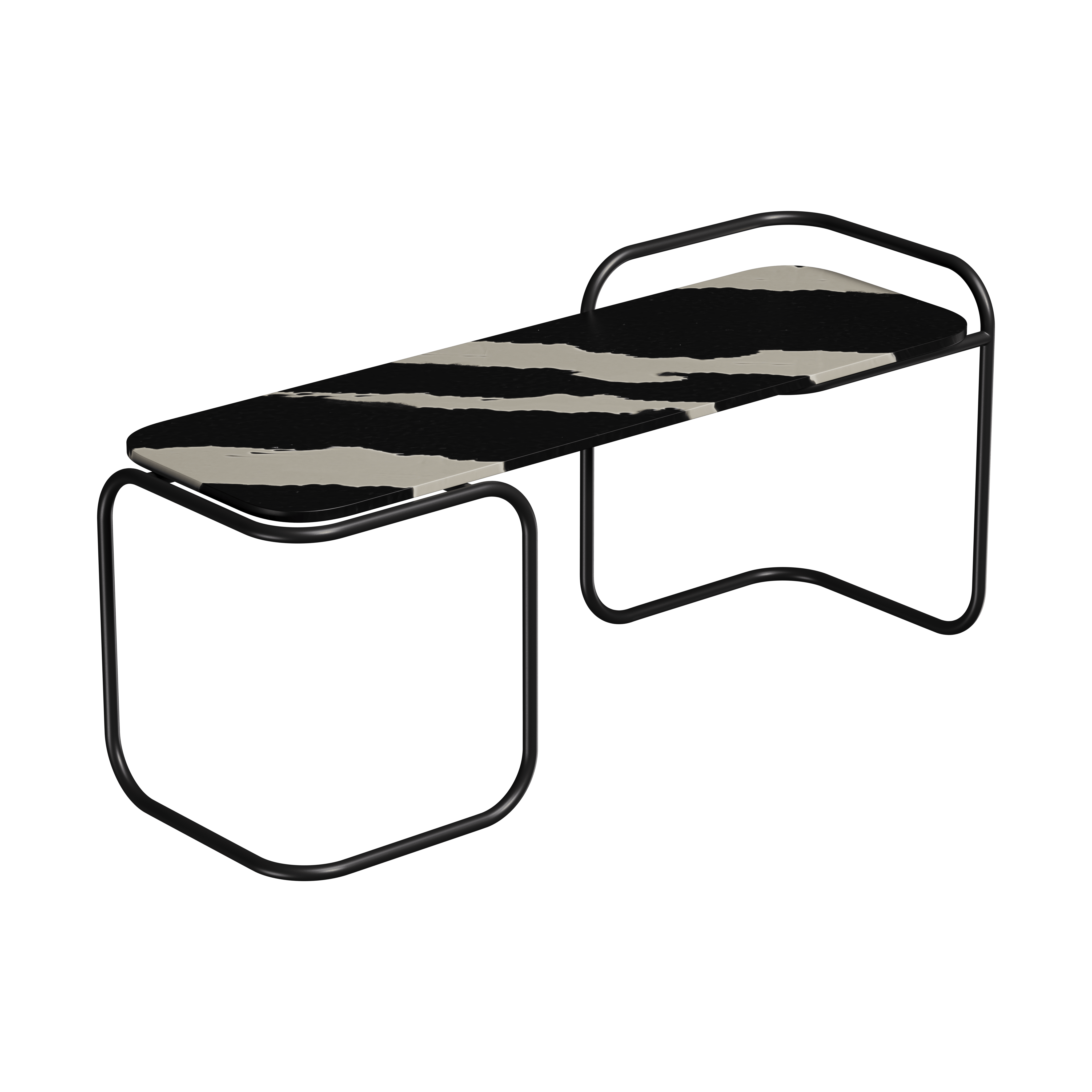 Лавка Recast Plastic зебра 120х50х45 см (LV300)