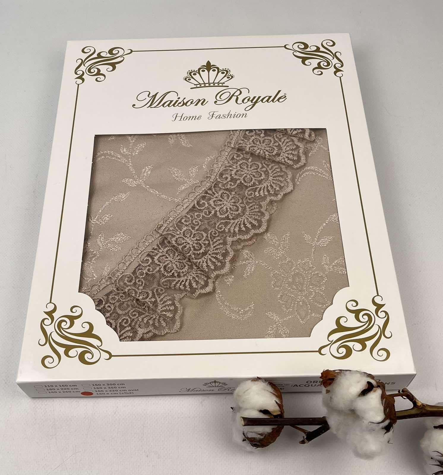 Скатерть Maison Royale KDK-1 d 160 см Cappucino (CN26605)