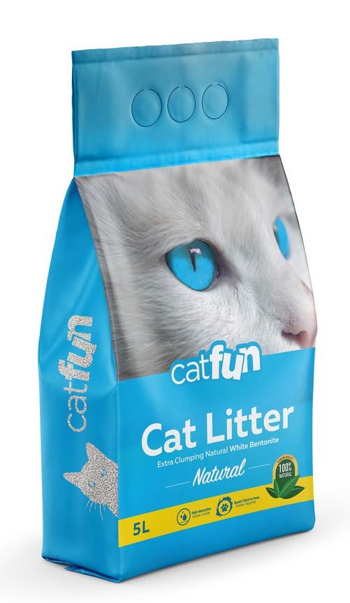 Наповнювач для лотків бентонітовий Catfun натуральний 5 л (2567408807)