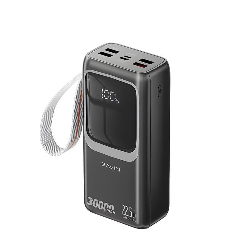 Повербанк BAVIN PC1031S 30000 mAh FAST CHARGING 22,5W Black (Y-PC1031S-BK)