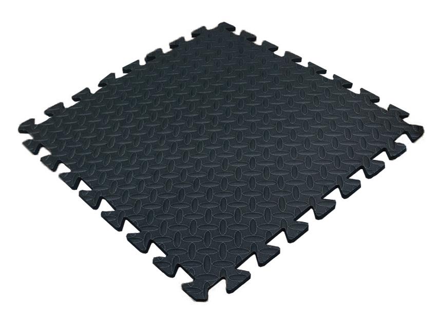 Пол мягкий-пазл EVA 500х500х10 мм Черный (1994659600) - фото 1 Пол мягкий-пазл EVA 500х500х10 мм Черный (1994659600) - фото 1