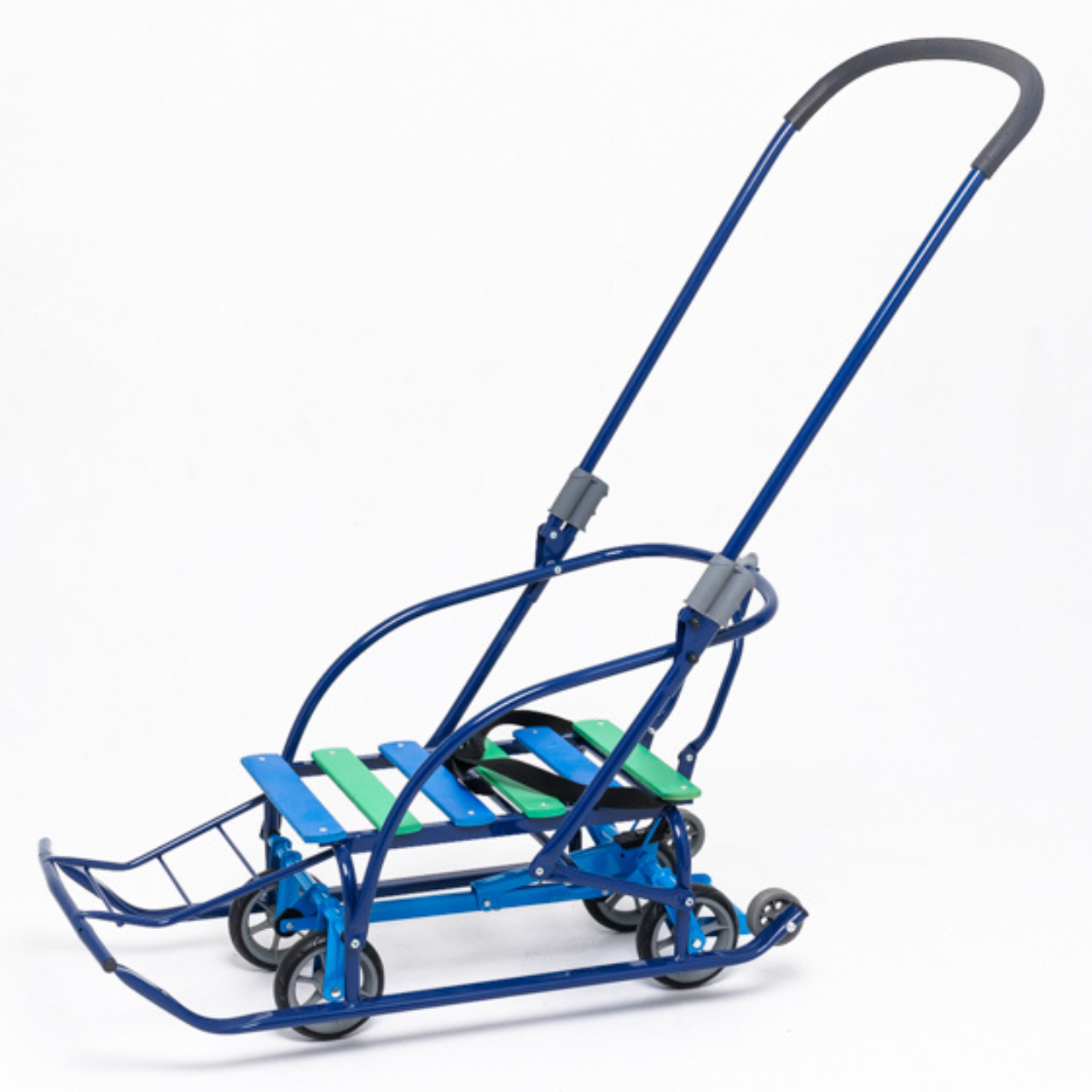 Санки-трансформер детские с колесами Мрія LUX 2026 Синий