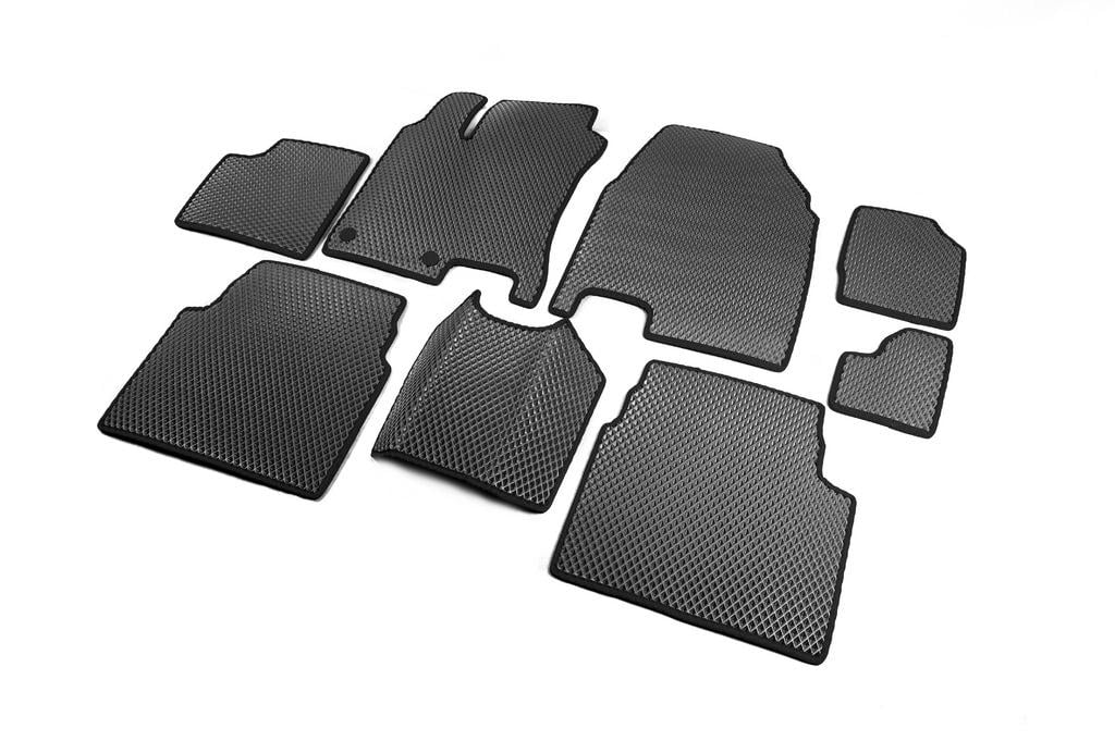 Коврики автомобильные Digital Designs для -20242 для Nissan Qashqai 2007-2010 г 3 ряда EVA Черный (86133)