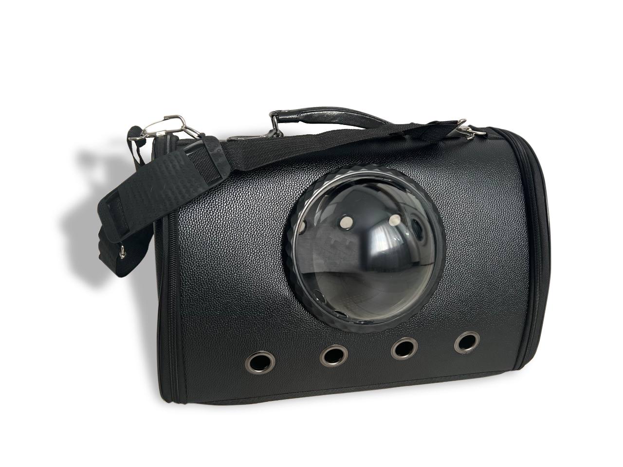 Сумка-переноска для собак і кішок з вентиляцією 44x26x31 см Чорний (ST0111) - фото 4