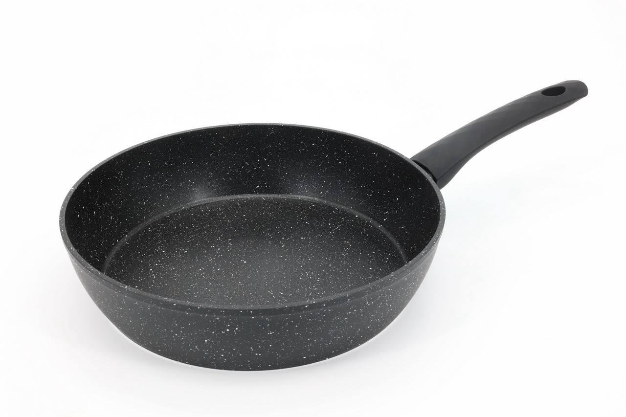 Сковорода глубокая A-PLus 2989 с мраморным антипригарным покрытием 26 см Черный (32086760) Сковорода глубокая A-PLus 2989 с мраморным антипригарным покрытием 26 см Черный (32086760)