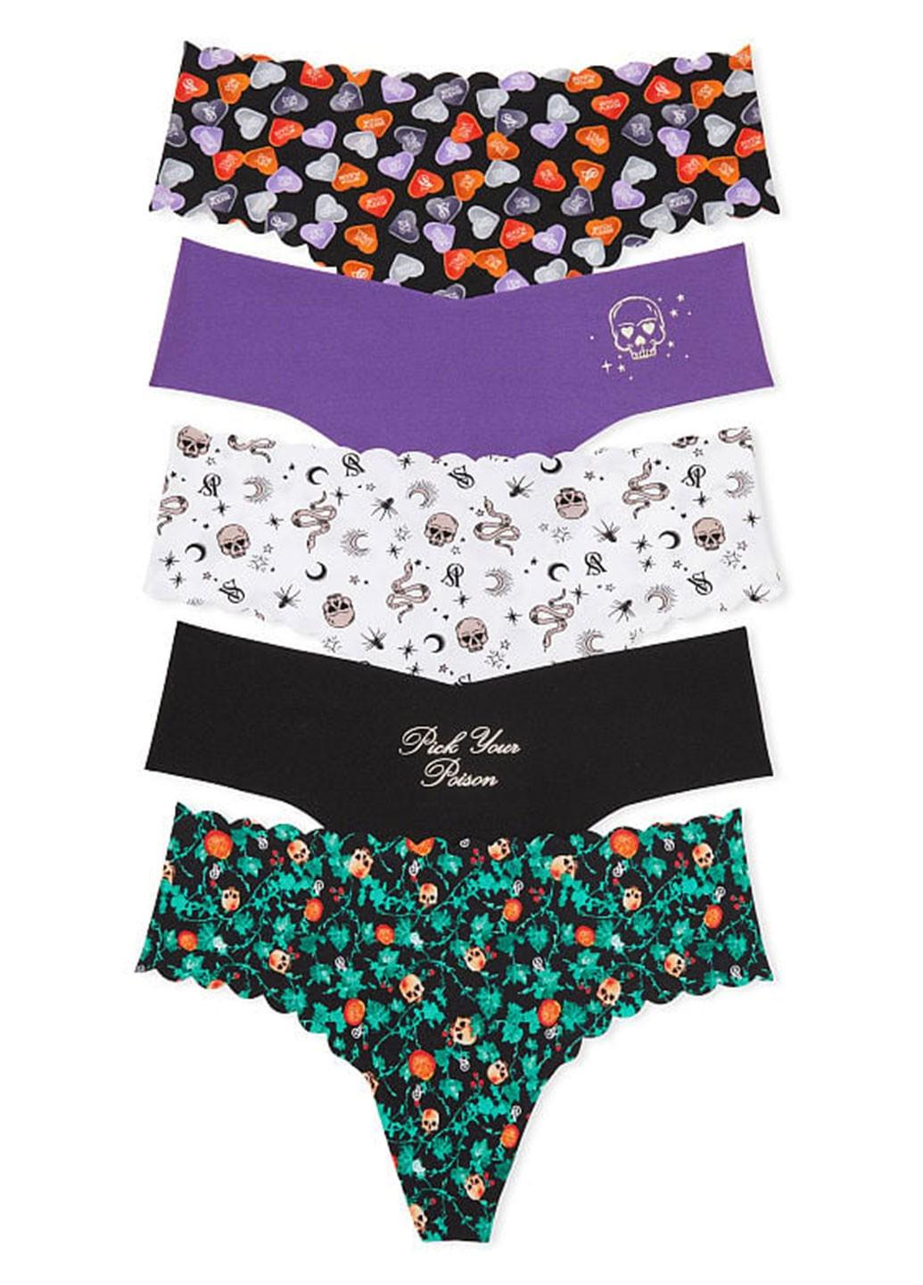 Набор женских трусов Victoria's Secret 1440000583588SJ2S S 5 шт. Разноцветный (69098863)