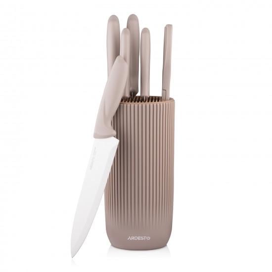 Набор ножей с блоком Ardesto AR2107KH Gemini Нержавеющая сталь пластик 7 пр.