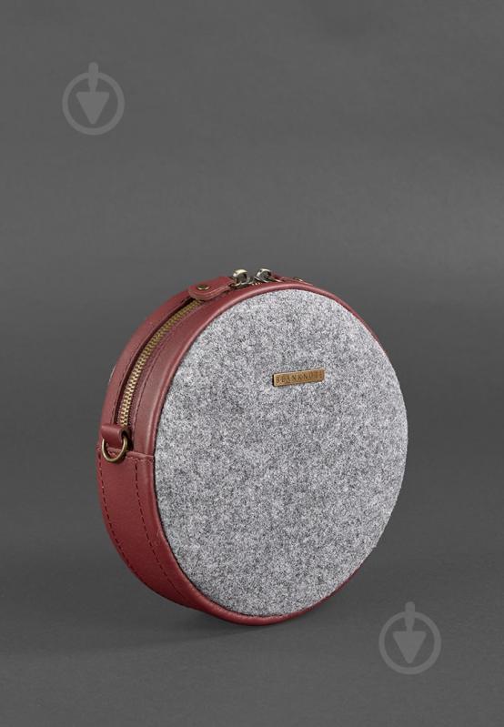 Круглая сумка BlankNote Серый (BN-BAG-23-felt-vin) - фото 2 Круглая сумка BlankNote Серый (BN-BAG-23-felt-vin) - фото 2