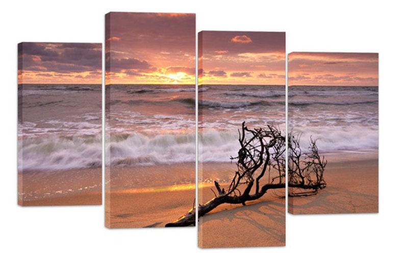 Модульная картина KIL Art Мертвая ветвь на холсте из четырех частей 129x90 см (M4_L_548)