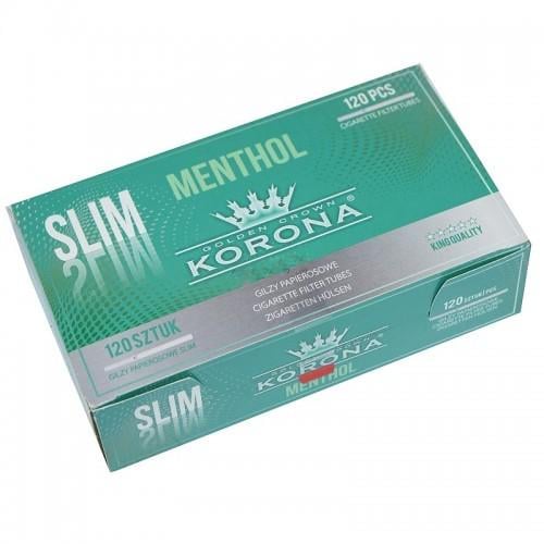 Гильзы для набивки сигарет табаком Korona Golden Crown Menthol 120 шт.
