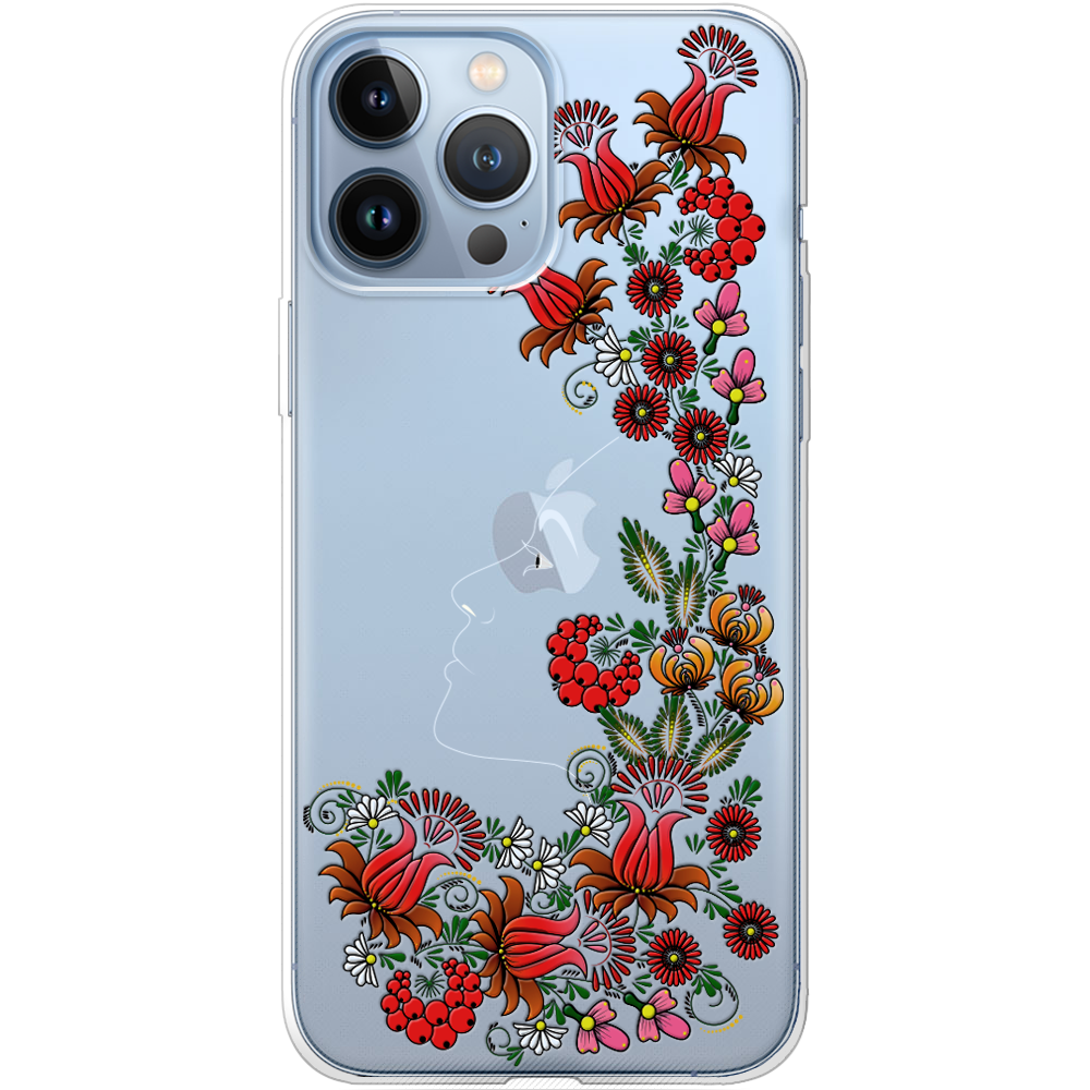 Чехол BoxFace iPhone 13 Pro 3D Ukrainian Muse Прозрачный силикон (43365-bk64-43365)