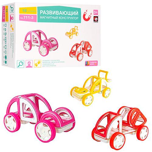 Конструктор магнитный Metr+ 711-3 18 дет Конструктор магнитный Metr+ 711-3 18 дет