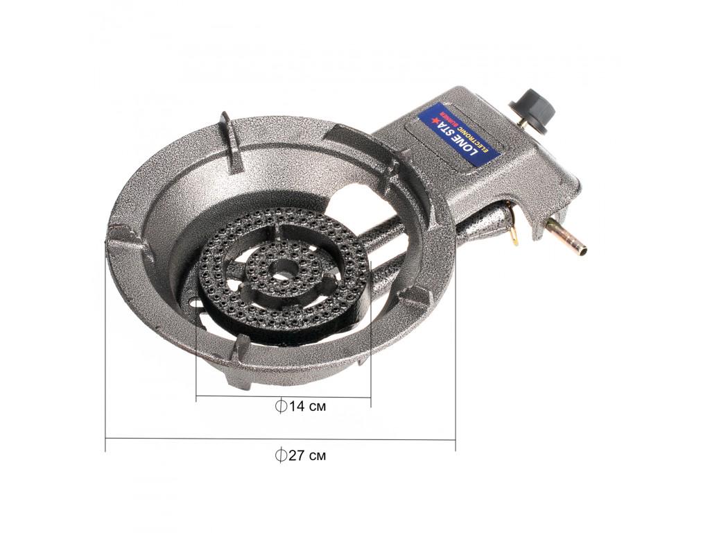 Газовая плита чугунная LONE STA с пьезоподжигом 7,5 кВт (2090) - фото 3 Газовая плита чугунная LONE STA с пьезоподжигом 7,5 кВт (2090) - фото 3