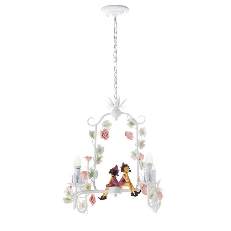 Люстра подвесная Light House ES-15771/4 Свечи Белый