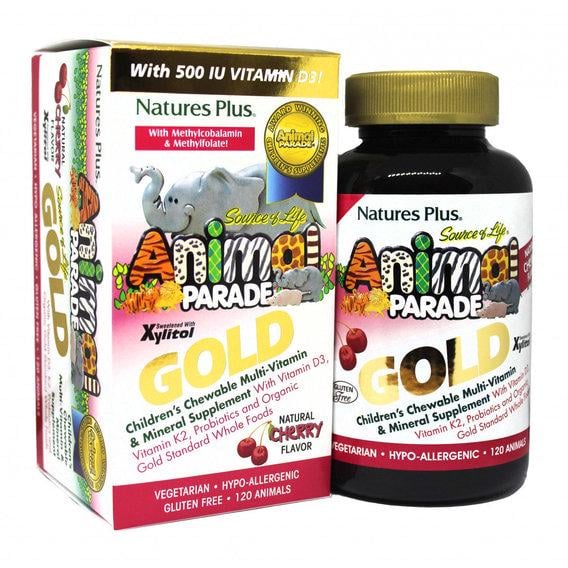 Витаминно-минеральный комплекс Nature's Plus Animal Parade Gold 120 Chewables Cherry Flavor