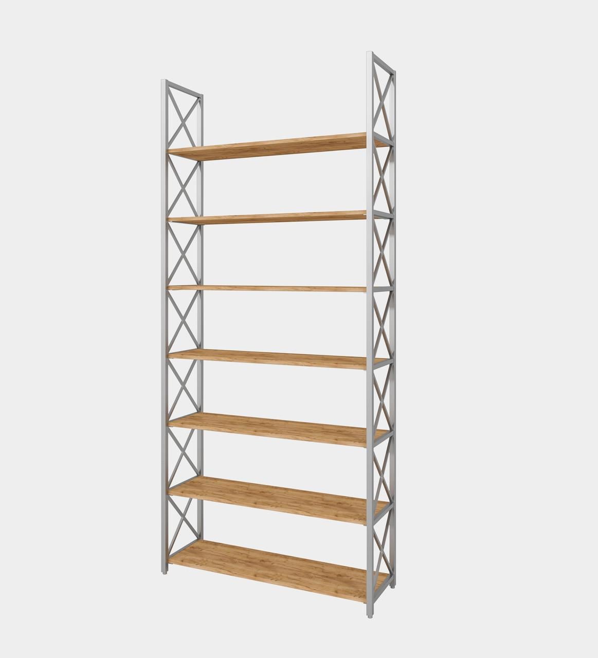 Стелаж металевий Loft Details X-231-2 Дуб крафт золотий