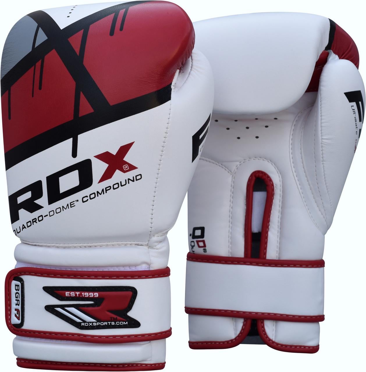 Боксерские перчатки RDX Rex Leather р. 12 Red (10128)