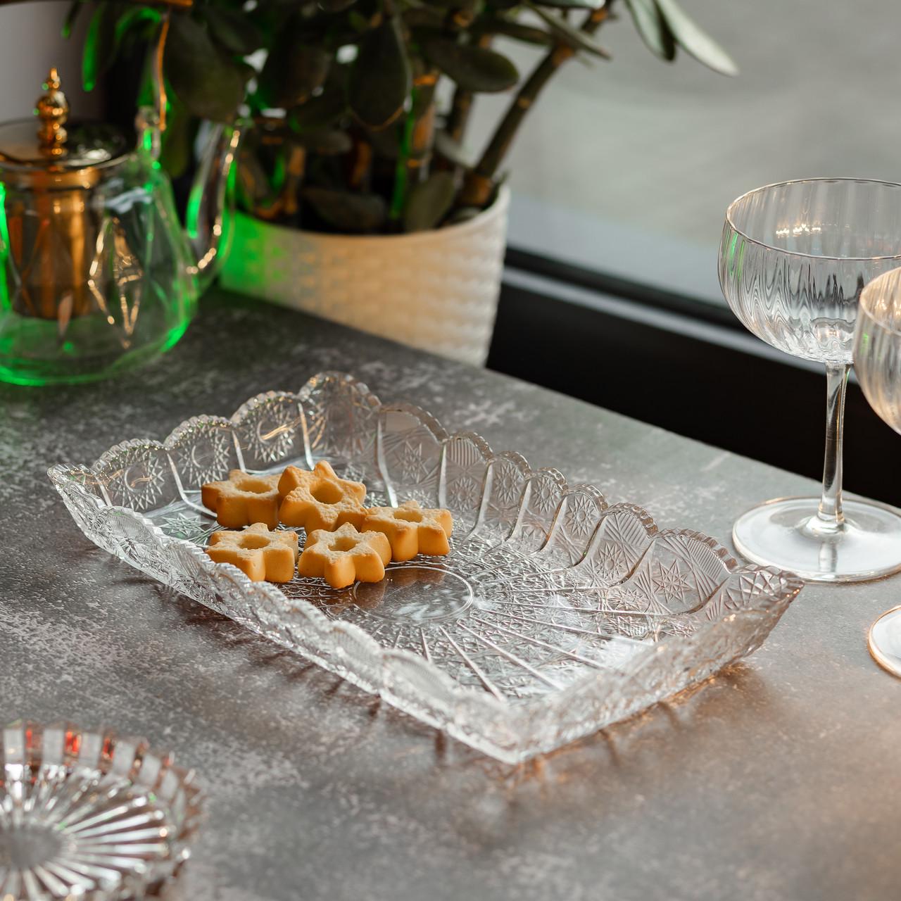 Страва для закусок Lirmartur скляна 28,6x16,5x3 см (5972) - фото 10 Страва для закусок Lirmartur скляна 28,6x16,5x3 см (5972) - фото 10