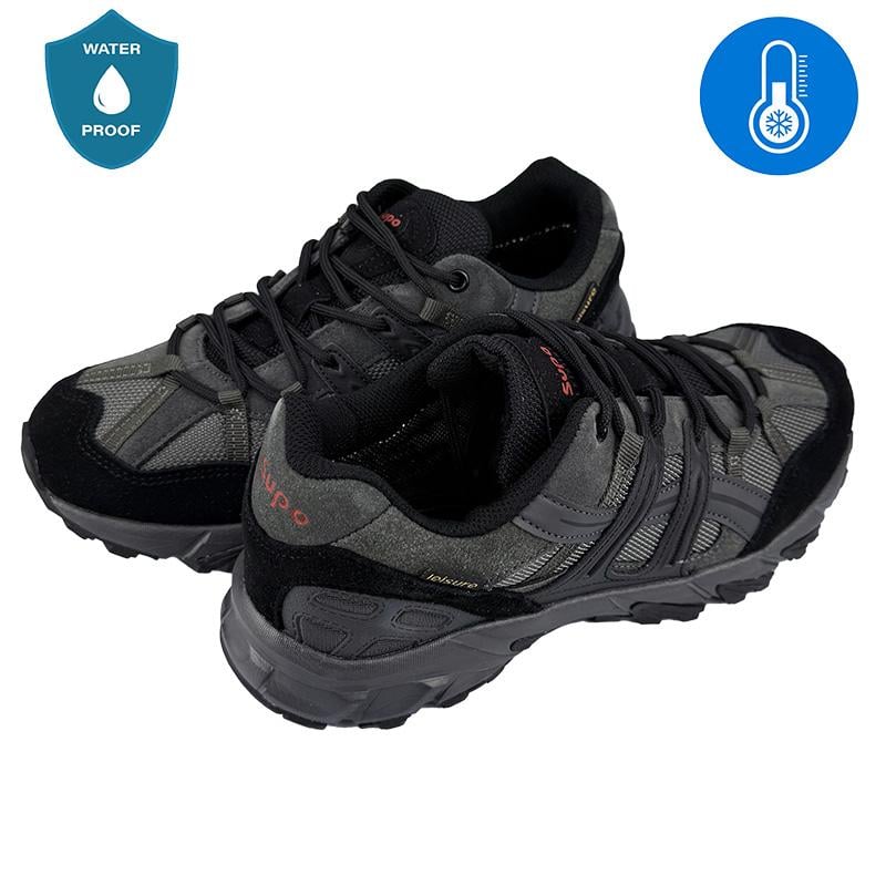 Кросівки чоловічі комбіновані термо 20887-2 p. 45 28-28,5 см Сірий з чорним - фото 3 Кросівки чоловічі комбіновані термо 20887-2 p. 45 28-28,5 см Сірий з чорним - фото 3