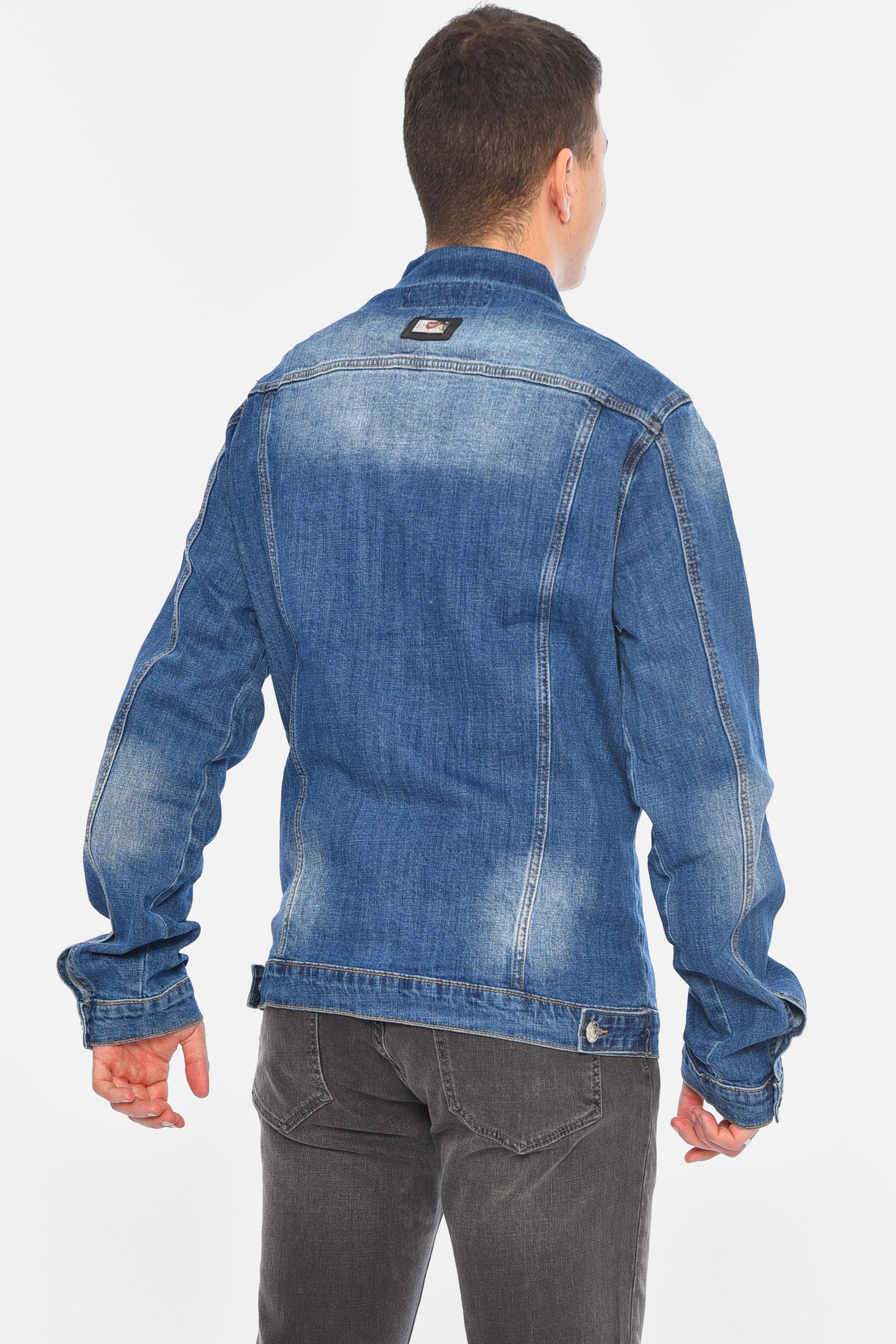 Джинсовка мужская XL Синий (189070) - фото 3 Джинсовка мужская XL Синий (189070) - фото 3