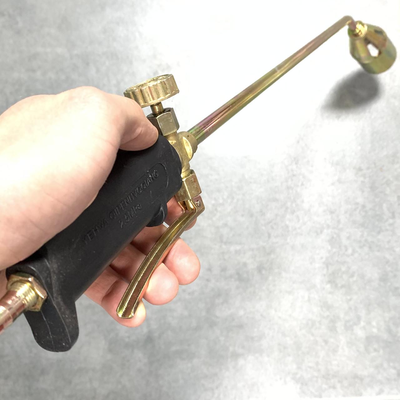 Газовая горелка со шлангом 5м для смоления с регулятором и клапаном 700 мм, сопло Ø50мм х 100мм - фото 4 Газовая горелка со шлангом 5м для смоления с регулятором и клапаном 700 мм, сопло Ø50мм х 100мм - фото 4