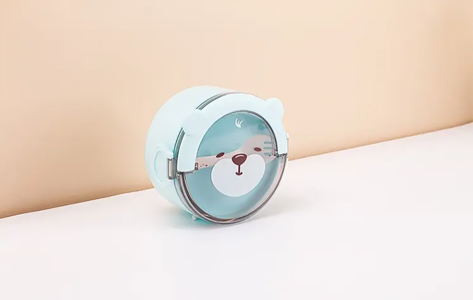 Ланч-бокс одноярусный пищевой 11065 800 мл Голубой