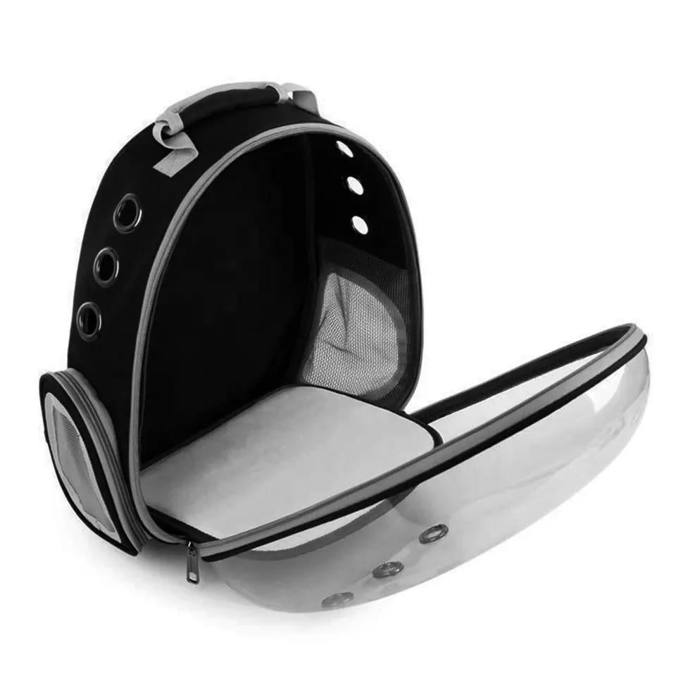 Рюкзак-переноска для кошек/маленьких собак/домашних животных с окошком до 8 кг Черный (2623057120) - фото 2