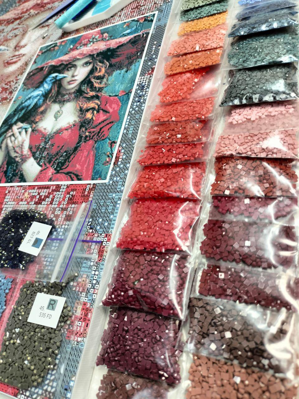 Алмазная мозаика АлМазка В красном квадратные алмазы без подрамника 40x50 см (АлМ-297) - фото 5 Алмазная мозаика АлМазка В красном квадратные алмазы без подрамника 40x50 см (АлМ-297) - фото 5