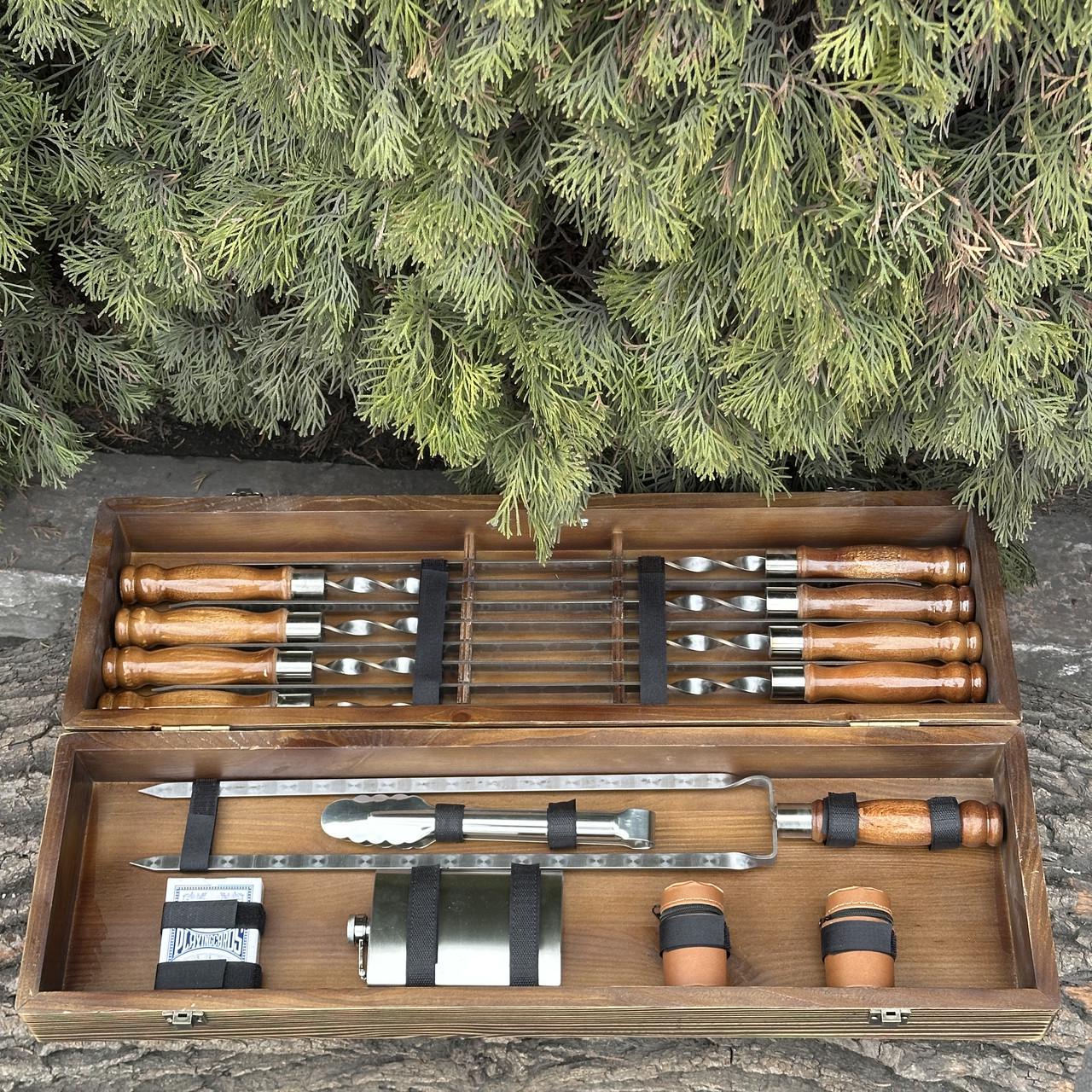 Набор подарочный для барбекю Mzavod Казак Светло-коричневый (27728903) - фото 4 Набор подарочный для барбекю Mzavod Казак Светло-коричневый (27728903) - фото 4