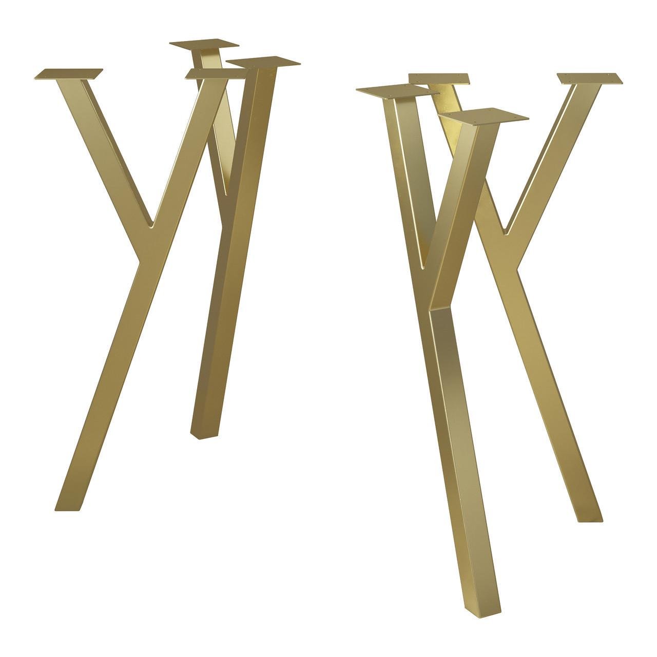 Комплект ножек для стола из металла Loft 730 мм 4 шт. Золотой (1115) - фото 8 Комплект ножек для стола из металла Loft 730 мм 4 шт. Золотой (1115) - фото 8