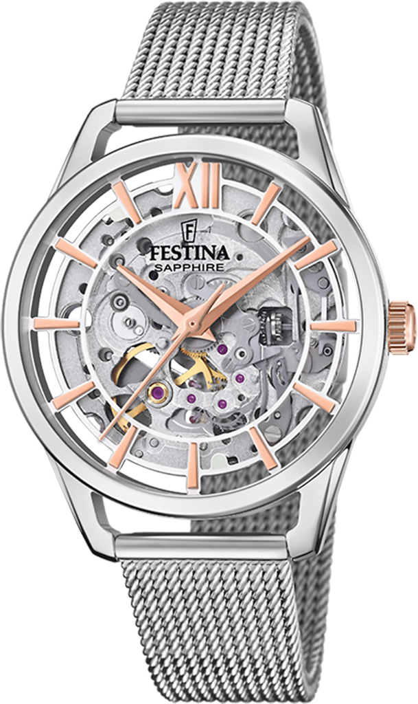 Наручные часы женские Festina F20627/1 Automatic Skeleton