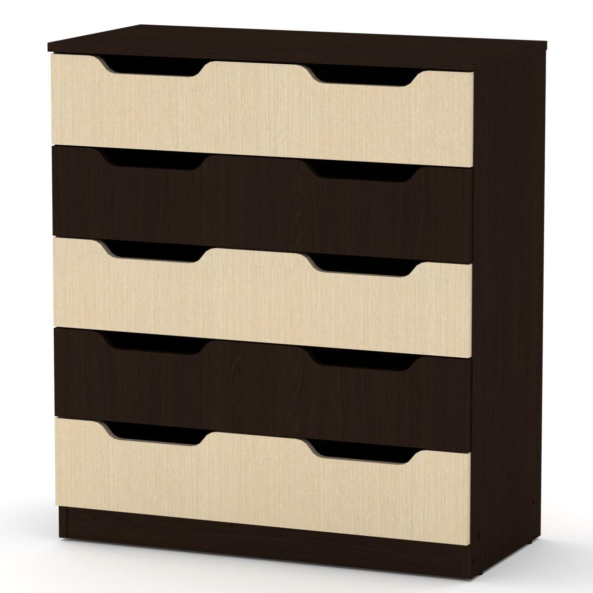 Комод Компаніт 5М П Венге комбі (645_komp_W_NM)