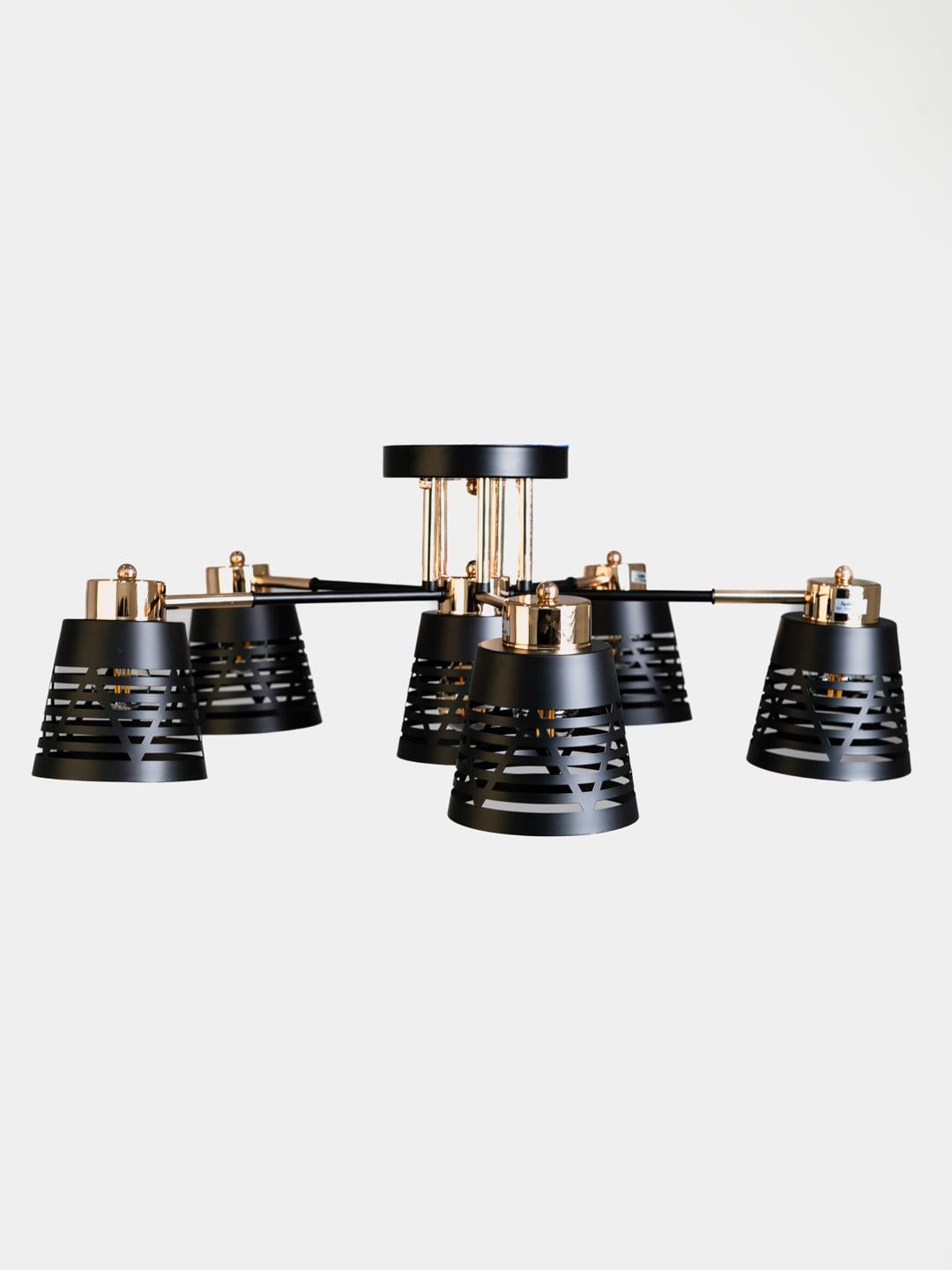 Люстра LK-737C/6 E27 BK+FG (29-467)