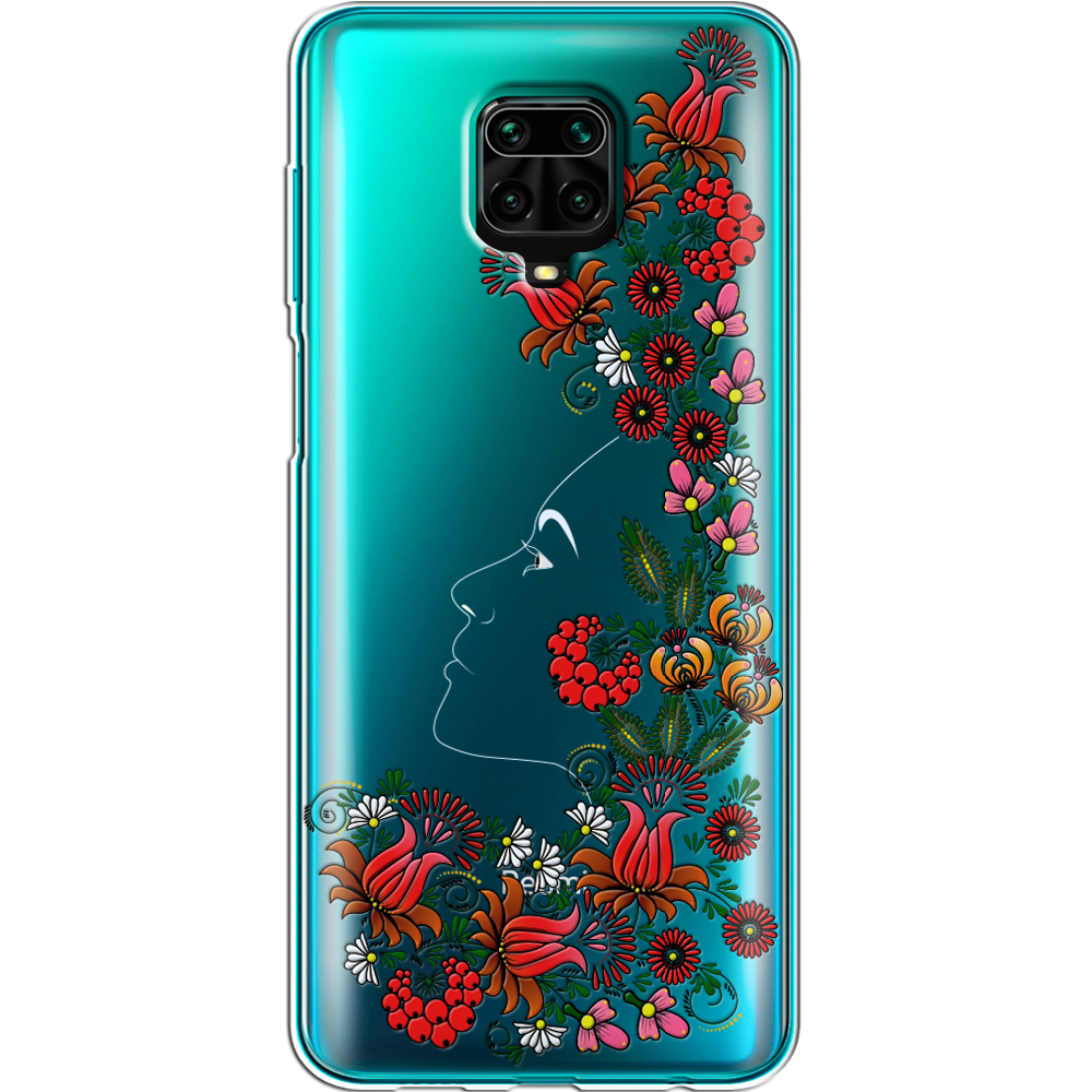 Чехол Boxface Xiaomi Redmi Note 9S 3D Ukrainian Muse Прозрачный силикон (39475-bk64-39475)