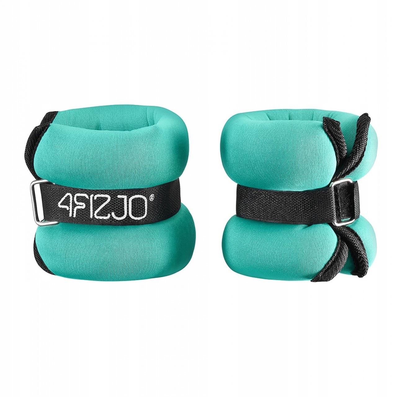 Обважнювачі-манжети для ніг та рук 4FIZJO 2x1,5 кг Black/Green (P-5907739311092)
