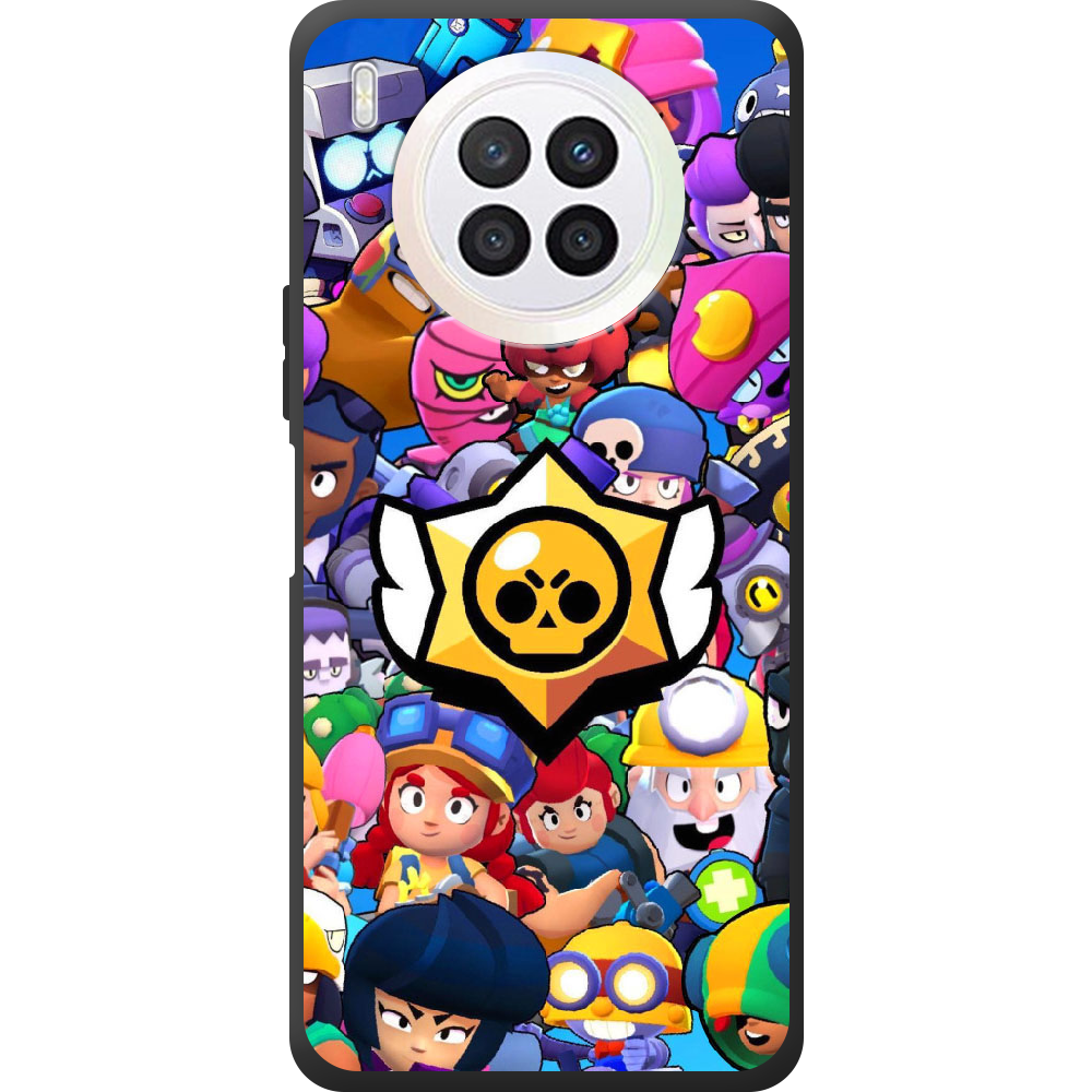 Чехол BoxFace Huawei Nova 8i Brawl Stars Черный силикон (43692-up2389-44633)