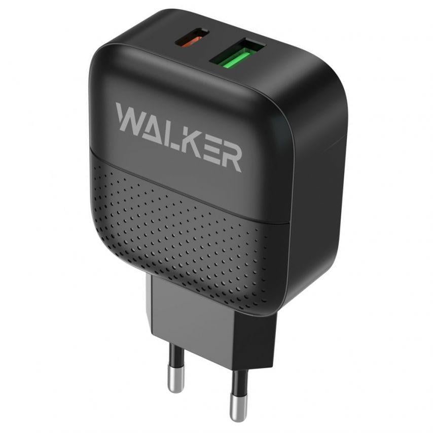 Адаптер Walker PD_3A/QC3,0_3A/18 W Black (WH-37)