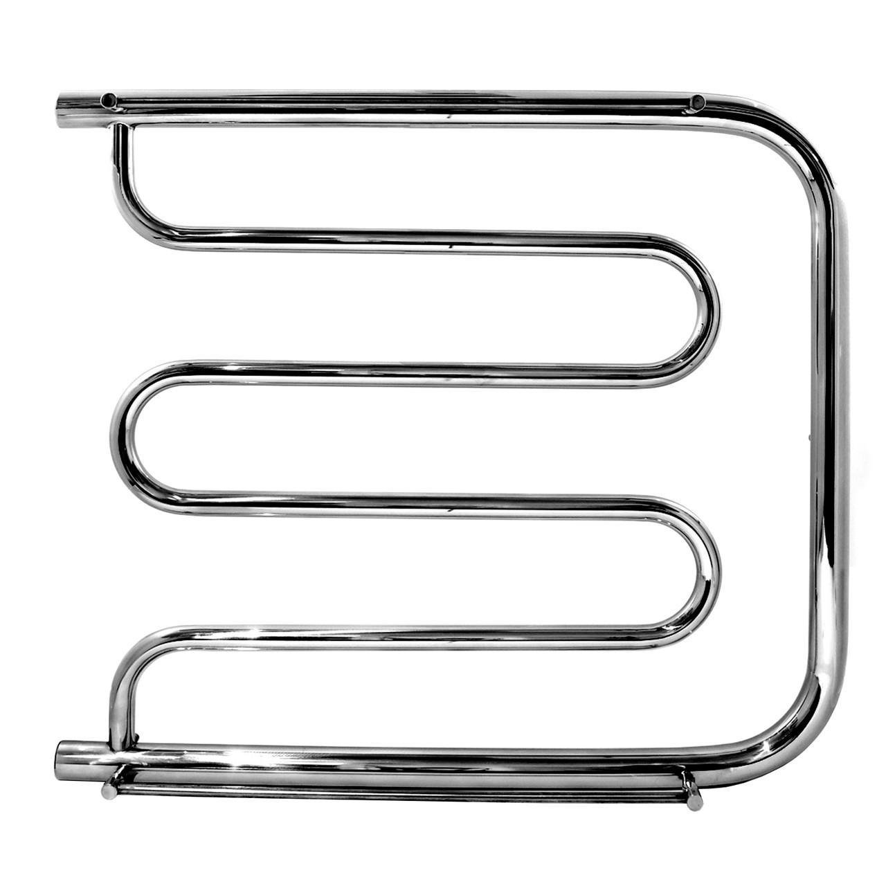 Рушникосушарка водяна Фокстрот змійовик з боковим підключенням 500х600 мм Хром