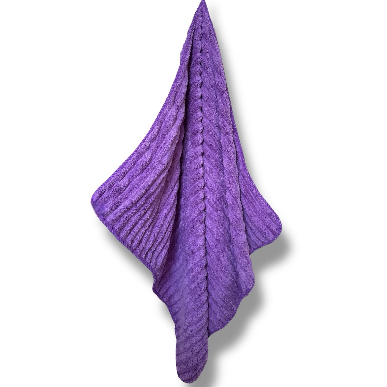 Рушник мікрофібра Malloory Home 80x160 см Фіолетовий (6693-2) - фото 2