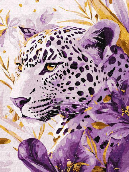 Картина за номерами Ideyka Лілова хижачка з фарбами металік extra 30x40 см (Id-KHO6728)