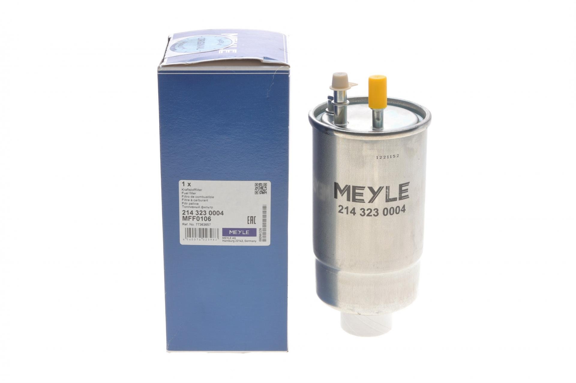 Фільтр паливний Meyle для Fiat Doblo 1,3JTD- (214 323 0004)