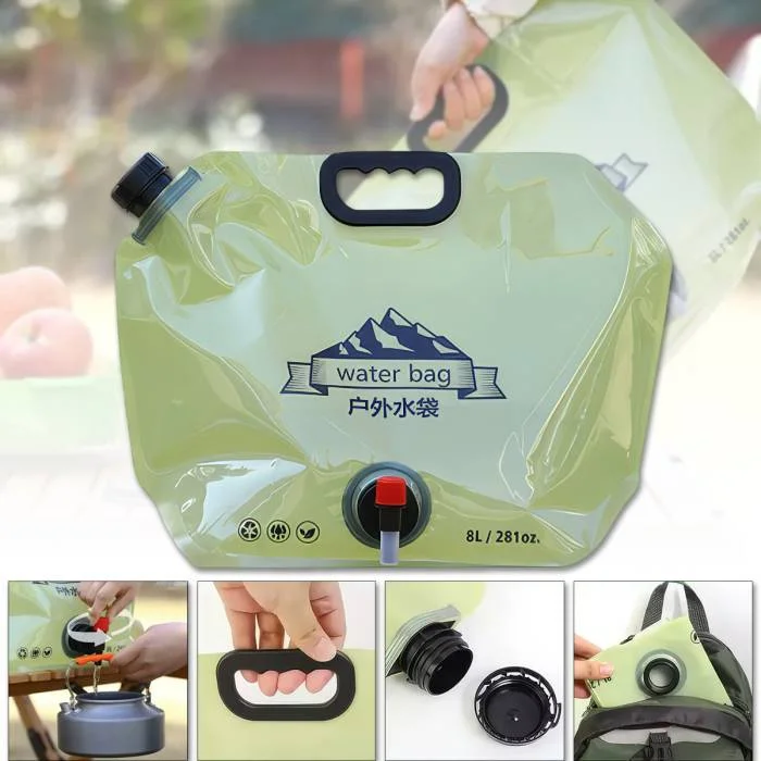 Сумка для зберігання води Water bag 8 л Зелений (5958) - фото 8