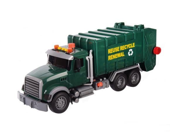 Машинка Автопром Мусоровоз 1:18 Зеленый (7974)